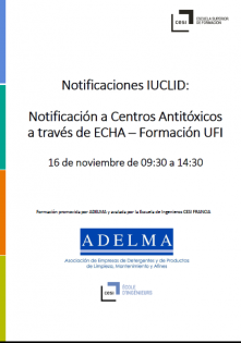 Curso Notificaciones IUCLID: Notificación a Centros Antitóxicos a través de ECHA – Formación UFI