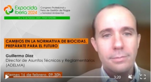 Guillermo Díaz, Director de Asuntos Técnicos y Reglamentarios de ADELMA, participará en Expocida Iberia 2024 con una ponencia sobre biocidas.